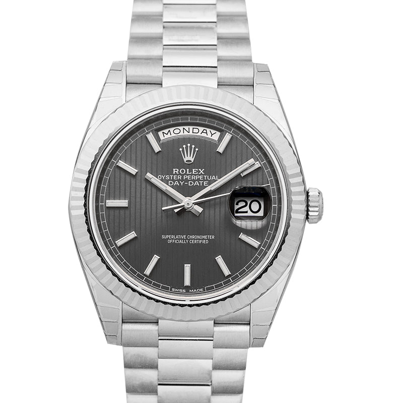 Oyster Perpetual 18ct White Gold Automatic Silver Dial Men's Watch