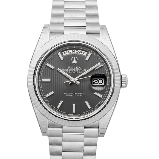 Oyster Perpetual 18ct White Gold Automatic Silver Dial Men's Watch