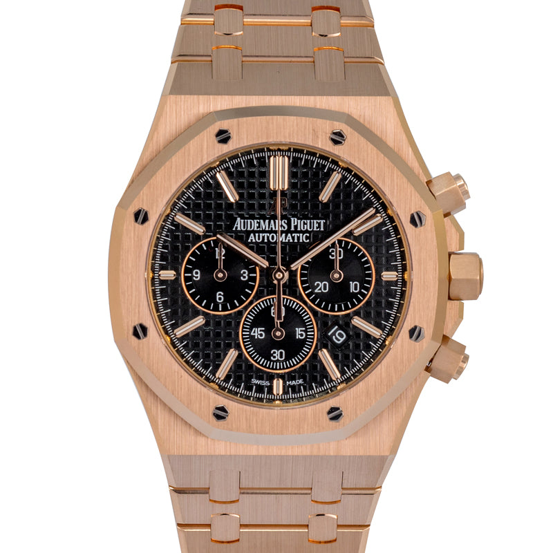 Royal Oak Black Dial Men's Watch
