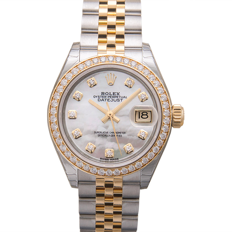 Lady Datejust 28 Rolesor Yellow Diamond Jubilee MOP