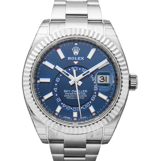 Sky Dweller Blue 18k White Gold 42mm 326939 BUO