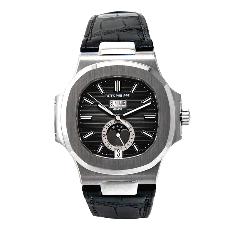 Nautilus Automatic Black Dial Stainless Steel Men's Watch