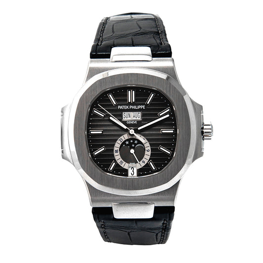 Nautilus Automatic Black Dial Stainless Steel Men's Watch