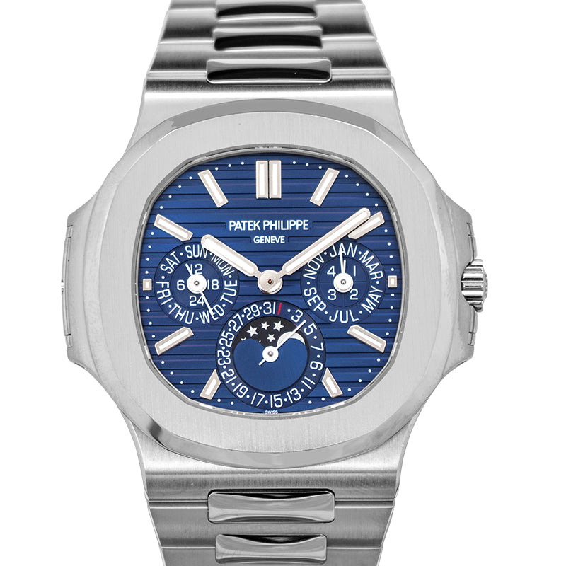 Nautilus Blue Dial Men's Calendar Watch