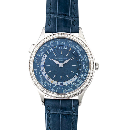Complications World Time Automatic Blue Dial Diamonds Watch