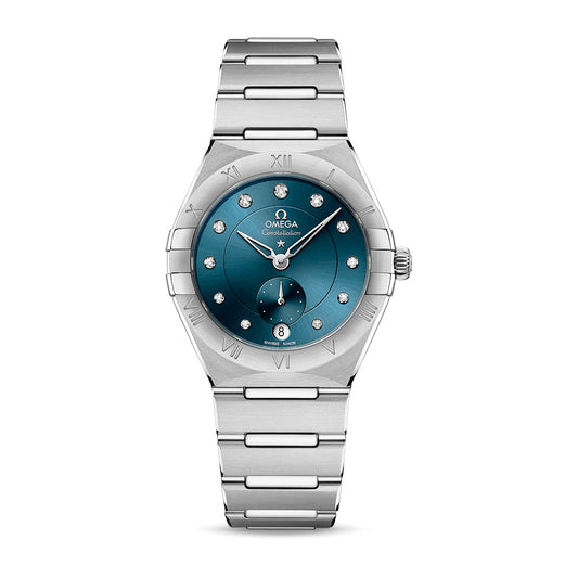 Omega Constellation Small Seconds Watch, 34mm Blue Dial, 131.10.34.20.53.001