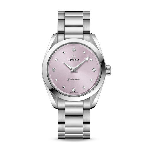 Omega Seamaster Aqua Terra 150M Quartz Watch, 28mm Purple Dial, 220.10.28.60.60.001