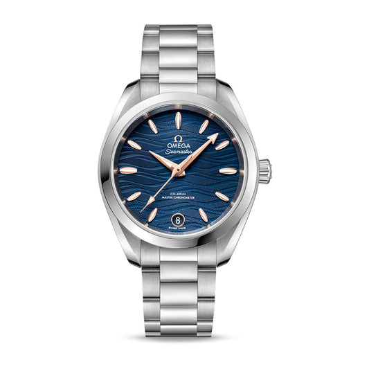 Omega Seamaster Aqua Terra 150M Watch, 34mm Blue Dial, 220.10.34.20.03.001