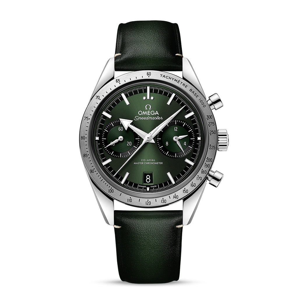 Omega Speedmaster '57 Chronograph Watch, 40mm Green Dial, 332.12.41.51.10.001