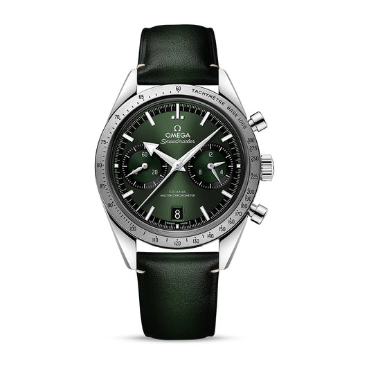 Omega Speedmaster '57 Chronograph Watch, 40mm Green Dial, 332.12.41.51.10.001
