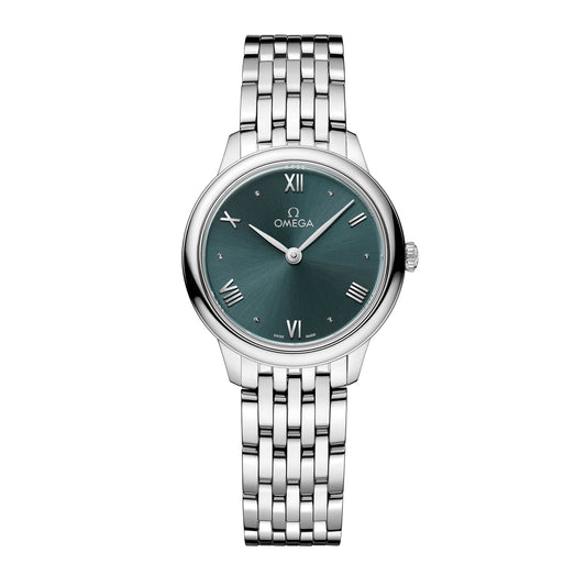 Omega De Ville Prestige Watch, 28mm Blue Dial, 434.10.28.60.10.001