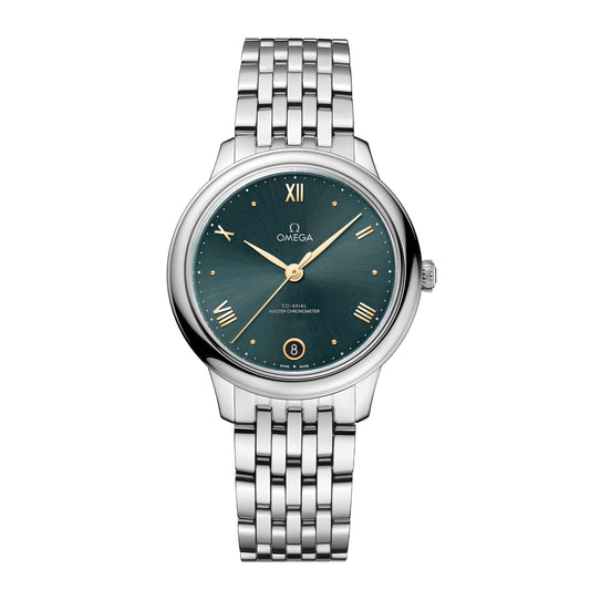 Omega De Ville Prestige Watch, 34mm Green Dial, 434.10.34.20.10.001