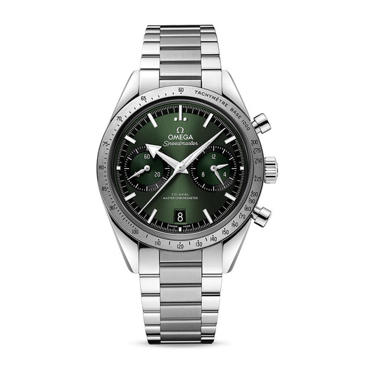 Omega Speedmaster '57 Chronograph Watch, 40mm Green Dial, 332.10.41.21.10.001