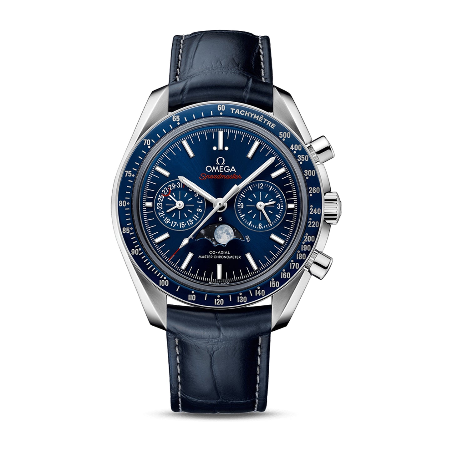 Omega Speedmaster Moonphase Watch, 44mm Blue Dial, 304.33.44.52.03.001