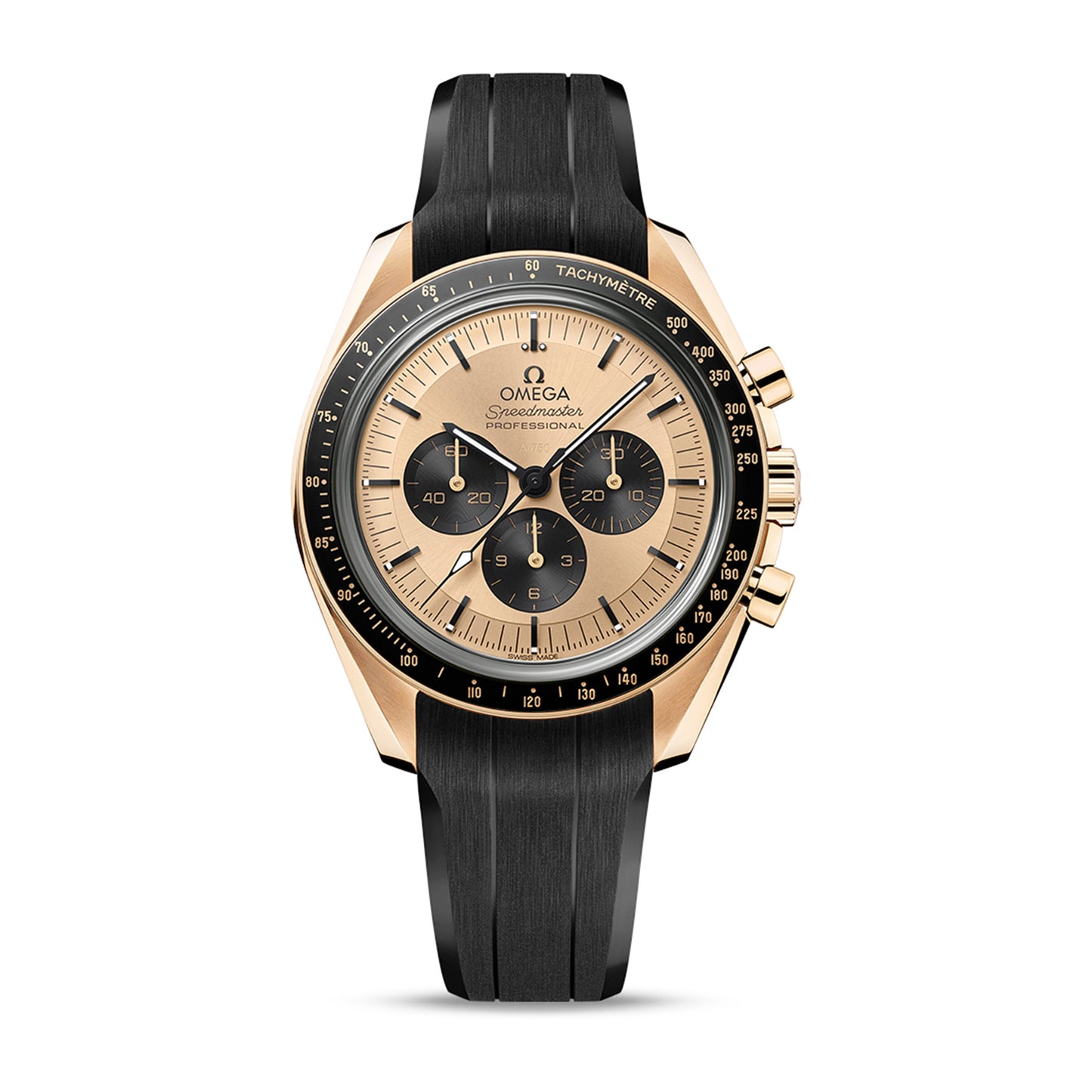 Omega Speedmaster Moonwatch Professional Chronograph Watch, 42mm Moonshine Gold Dial, 310.62.42.50.99.001