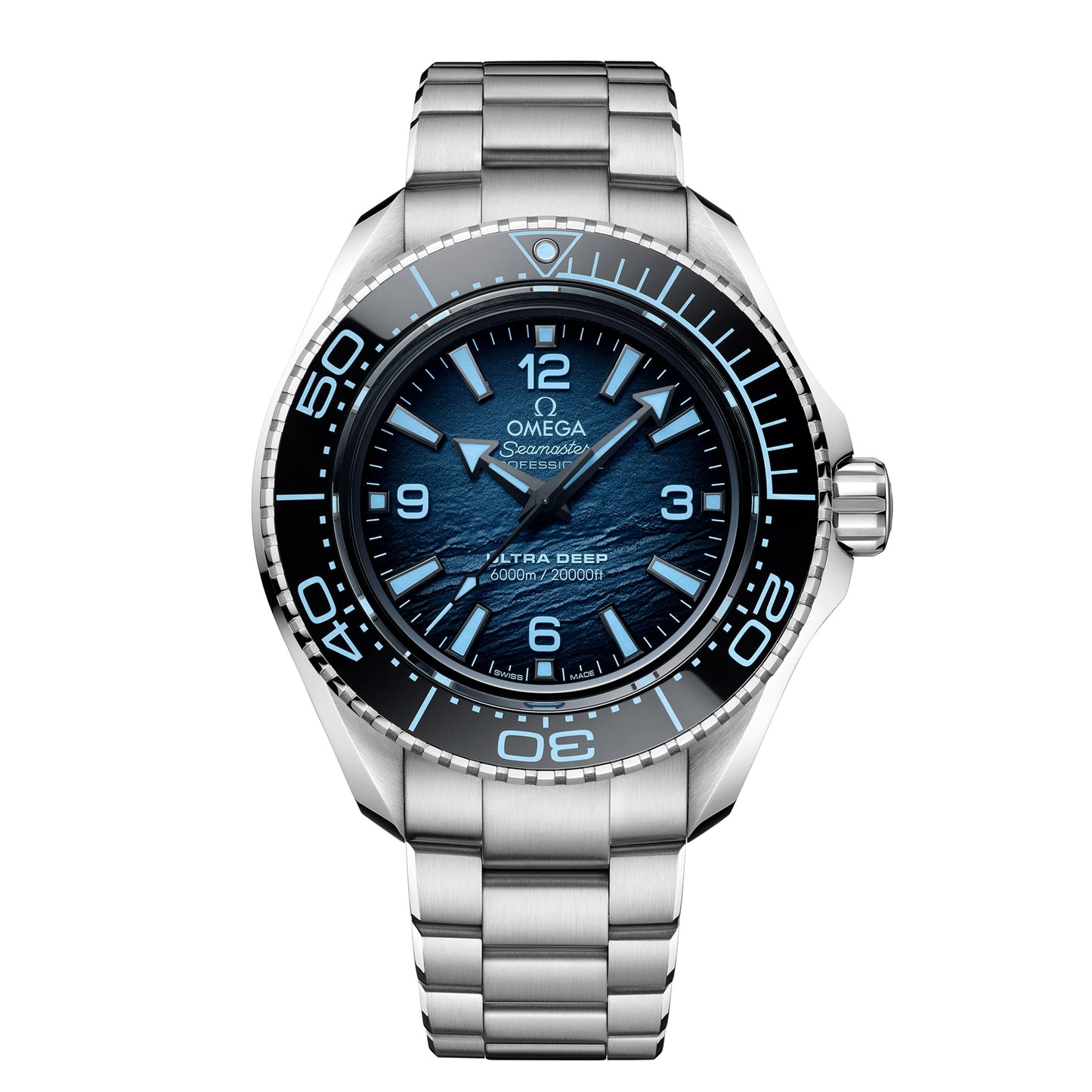 Omega Seamaster Ultra Deep 6000m Watch, 45mm Summer Blue Dial, 215.30.46.21.03.002