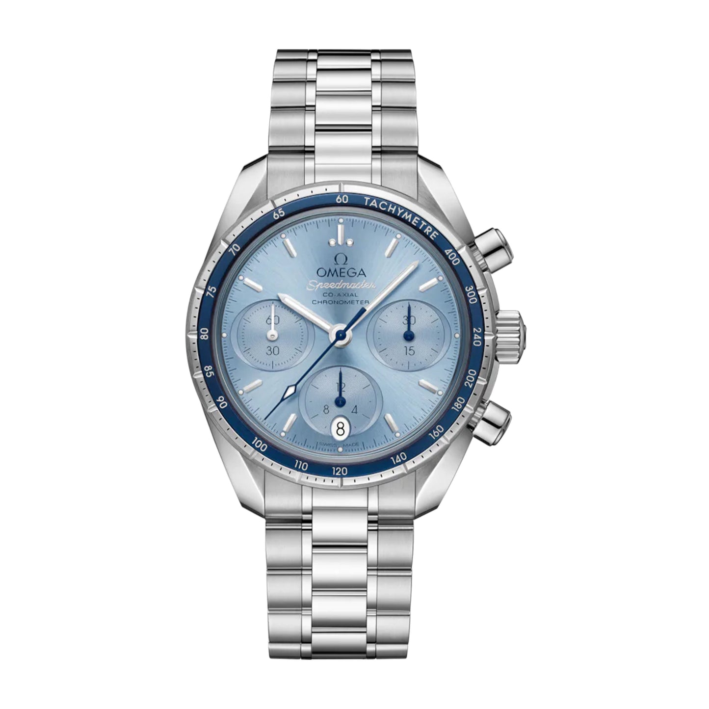 Omega Speedmaster 38 Chronograph Watch, 38mm Blue Dial, 324.30.38.50.03.001