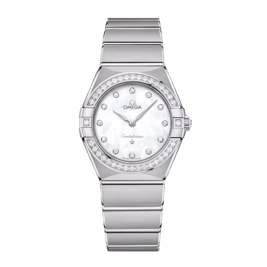 Omega Constellation Watch, 28mm Mother of Pearl Dial, 131.15.28.60.55.001