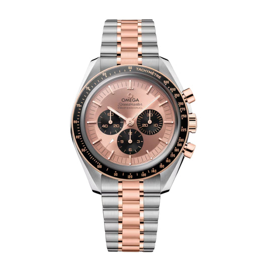 Omega Speedmaster Professional Two Tone Watch, 42mm Sedna Gold Dial, 310.20.42.50.99.001
