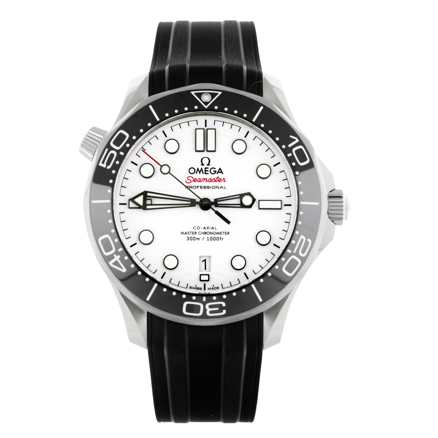 Omega Seamaster Diver 300M Steel White Dial 42mm 210.32.42.20.04.001 Full Set