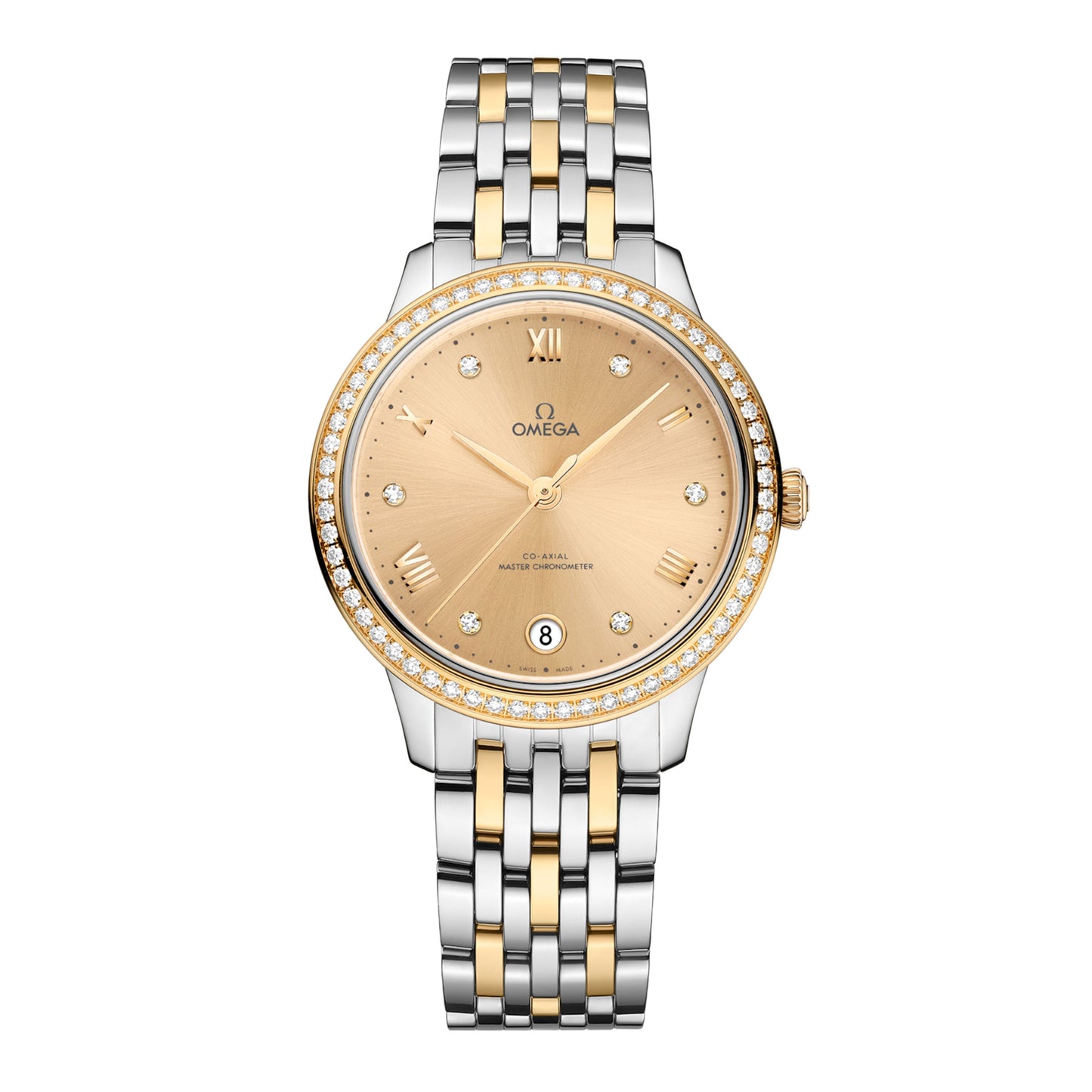 Omega De Ville Prestige Watch, 34mm Champagne Dial, 434.25.34.20.58.001
