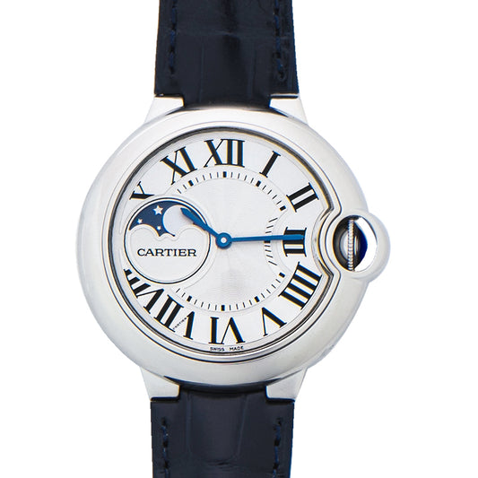 Ballon de Cartier Automatic Silver Dial Steel Ladies Watch