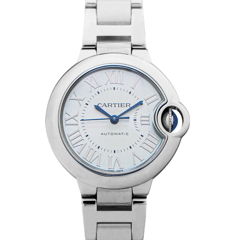 Ballon Bleu de Cartier Automatic Blue Dial Stainless Steel Ladies Watch