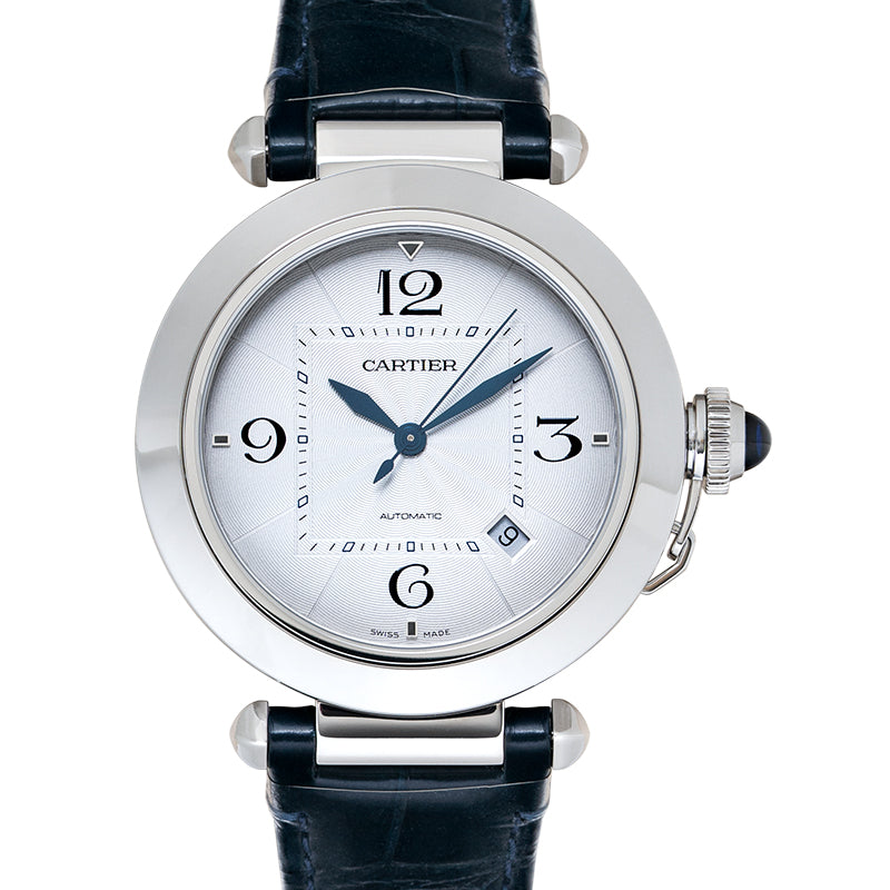 Pasha de Cartier Automatic Silver Dial Stainless Steel Men's Watch