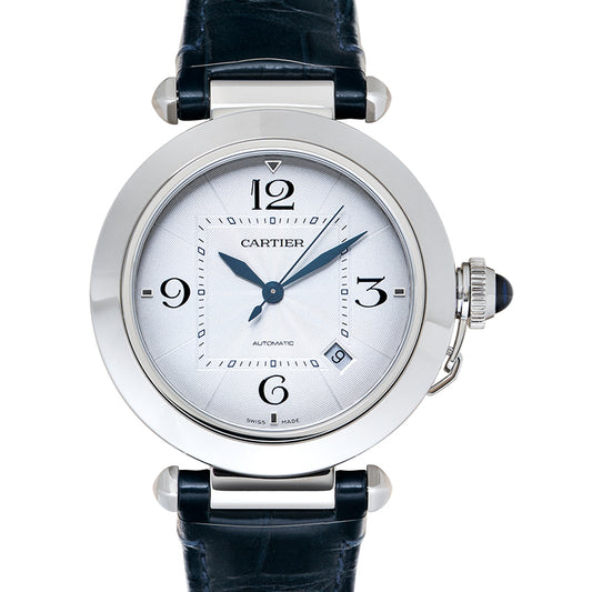 Pasha de Cartier Automatic Silver Dial Stainless Steel Men's Watch