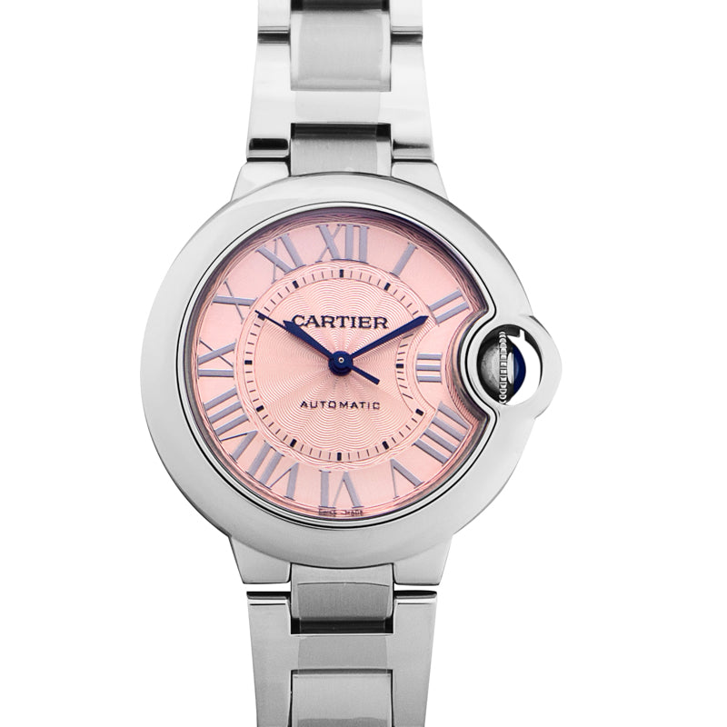 Ballon Bleu de Cartier Automatic Pink Dial Stainless Steel Unisex Watch