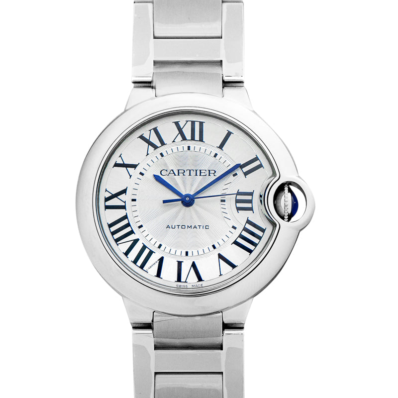 Ballon Bleu de Cartier Automatic Silver Dial Stainless Steel Ladies Watch