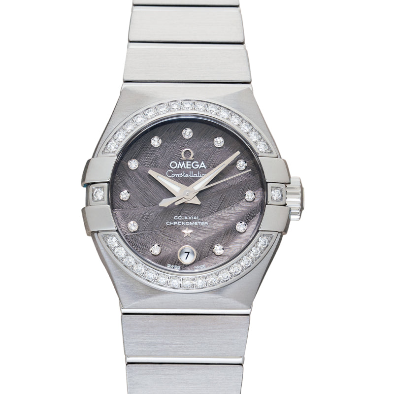 Constellation Automatic Grey Dial Stainless Steel Ladies Watch