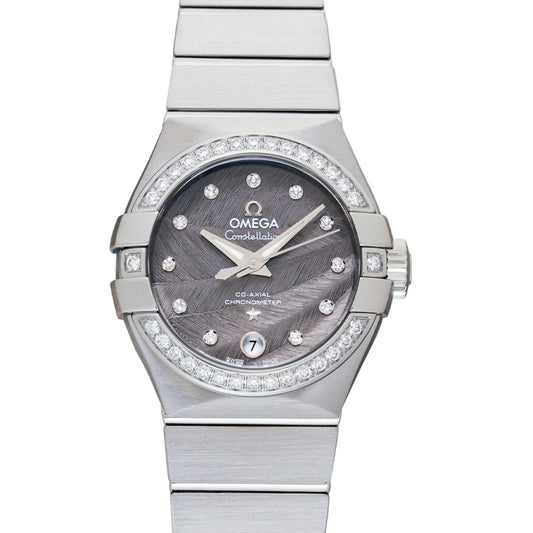 Constellation Automatic Grey Dial Stainless Steel Ladies Watch