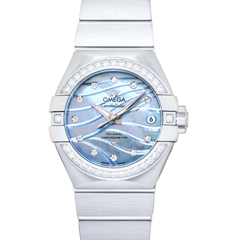 Constellation Automatic Blue Dial Stainless Steel Ladies Watch