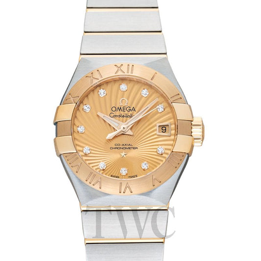 Constellation Automatic Champagne Dial Stainless Steel Ladies Watch