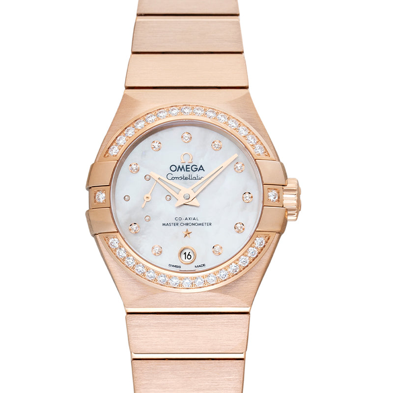 Constellation Automatic Mother of pearl Dial 18kt Rose Gold Ladies Watch