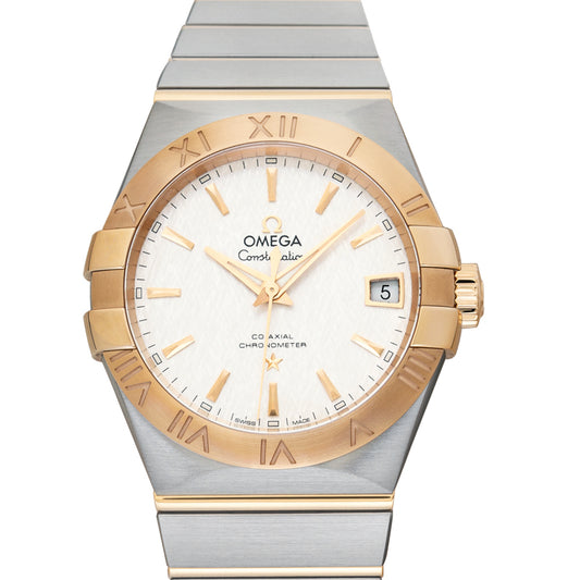 Constellation Automatic Silver Dial Stainless Steel,18kt Yellow Gold Men's Watch