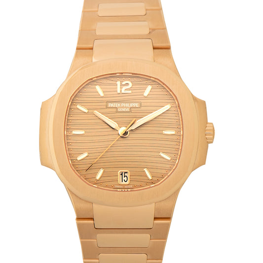 Nautilus Rose Automatic Gold Dial Ladies Watch