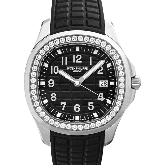 Aquanaut Quartz Black Dial Stainless Steel Men's Watch