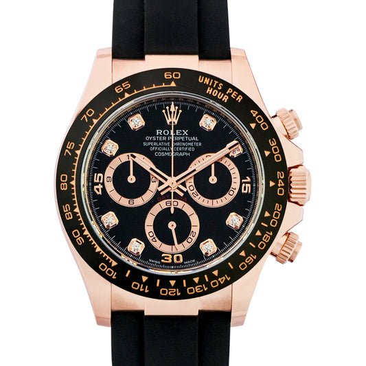 Cosmograph Daytona Automatic Black Dial 18ct Everose Gold Men's Watch
