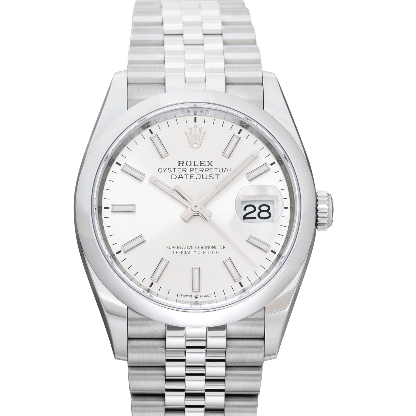 Datejust Automatic Silver-tone Dial Stainless Steel Unisex Watch