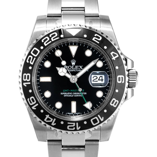 GMT Master II Automatic Black Dial Stainless Steel Men's Watch