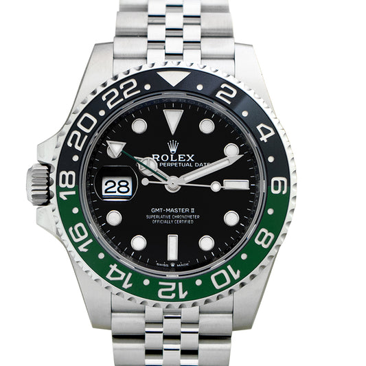 GMT Master II Automatic Black Dial Stainless Steel Men's Watch