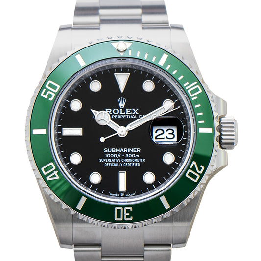Submariner Date Oystersteel New Model 2020 Automatic Black Dial Green Bezel Men's Watch