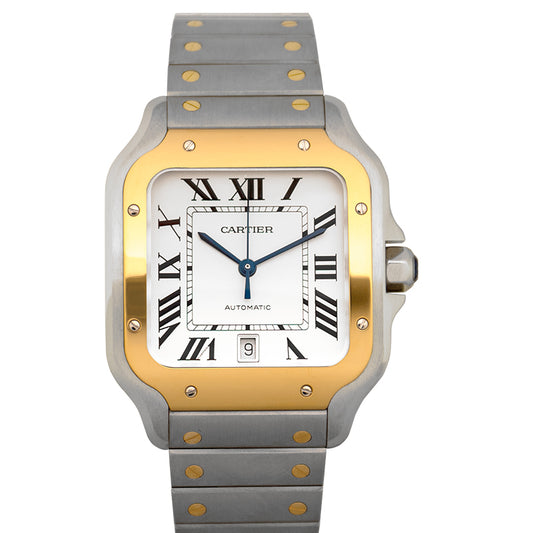 Santos de Cartier 40mm Automatic Silver Dial Stainless Steel Men's Watch