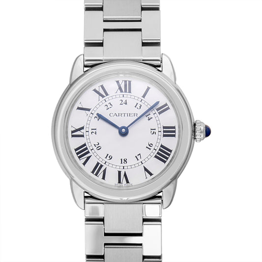 Ronde Solo de Cartier 30mm Quartz Silver Dial Stainless Steel Ladies Watch