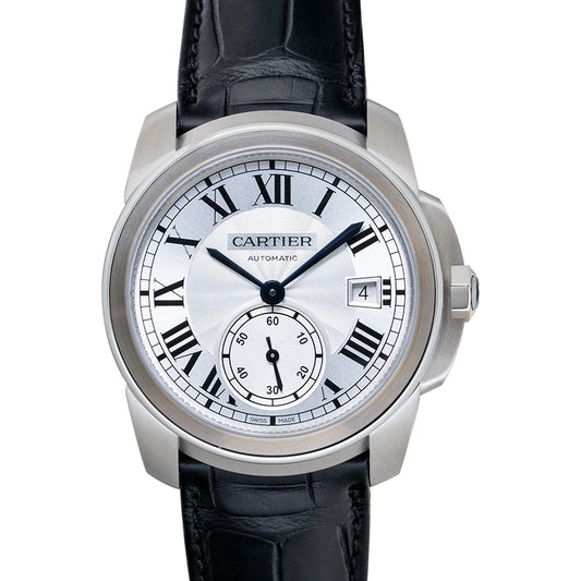 Calibre de Cartier 38mm Automatic Silver Dial Stainless Steel Men's Watch