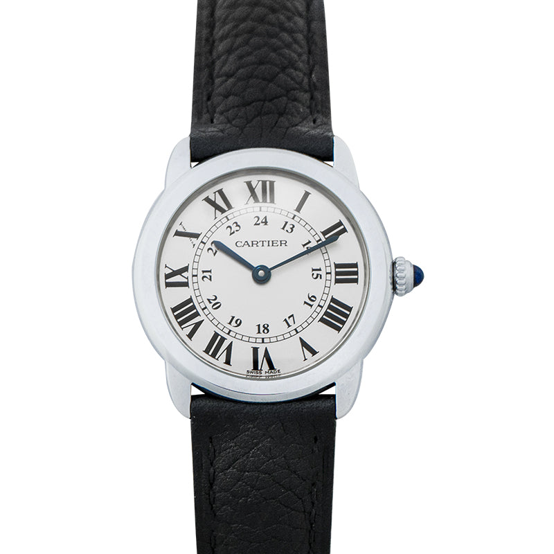 Ronde Solo de Cartier 29mm Quartz Silver Dial Steel Ladies Watch