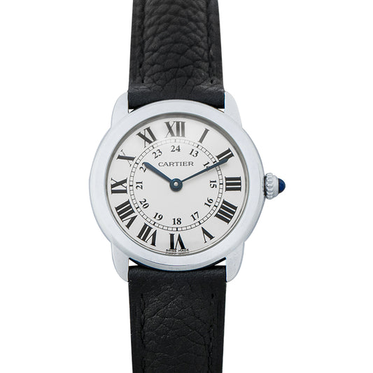 Ronde Solo de Cartier 29mm Quartz Silver Dial Steel Ladies Watch