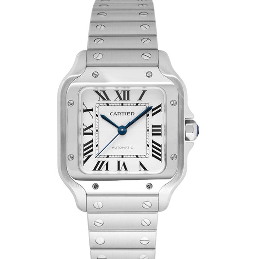 Santos de Cartier 35mm Automatic Silver Dial Stainless Steel Men's Watch